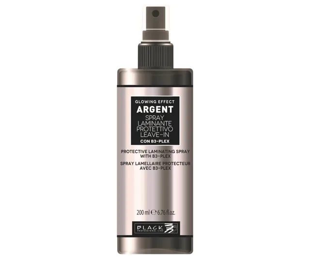 Bezoplachový sprej pro oslabené a lámavé vlasy Black Professional Argent Glowing Effect - 200 ml + dárek zdarma