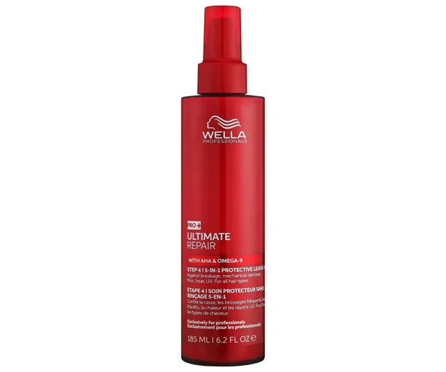 Bezoplachový termoochranný krém pro poškozené vlasy Wella Professionals Ultimate Repair 5in1 Protective Leave-in - 185 ml + dárek zdarma