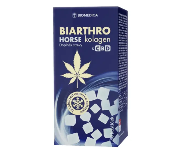 Biarthro horse kolagen s CBD 60 kostiček