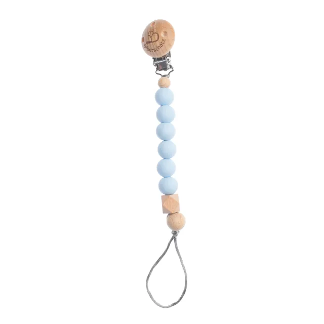 Biberschatz držák dudlíku Pastel Blue