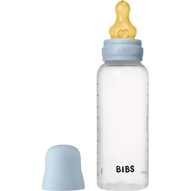 BIBS Anti-Colic Baby Bottle Latex antikoliková láhev s kaučukovou savičkou Baby Blue 1 ks