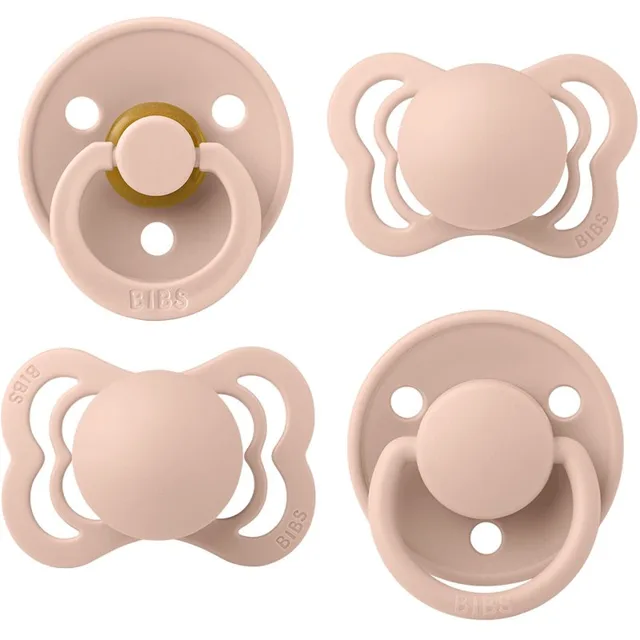BIBS Try-It Size 1: 0+ months sada pro děti od narození Blush