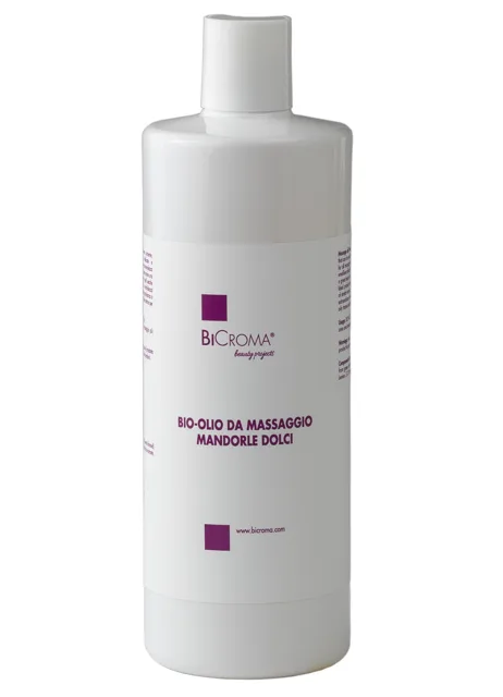 BiCroma Bio-masážní olej ze sladkých mandlí 500 ml