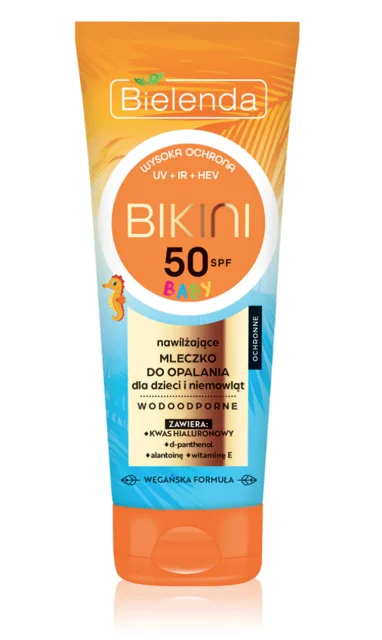 Bielenda Bikini Baby Voděodolné mléko na opalování pro děti SPF50 100 ml, EXP: 05/2026