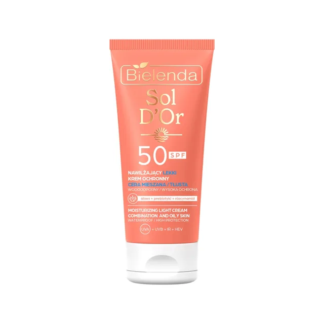 Bielenda Ochranný krém na obličej SPF 50 Moisturizing Light Cream 50 ml