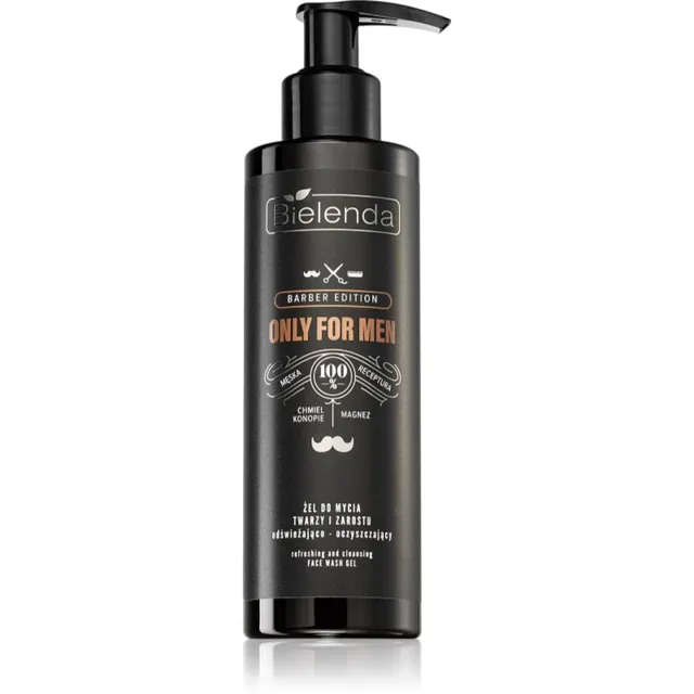 Bielenda Only For Men Barber Edition mycí gel na obličej a vousy 190 g