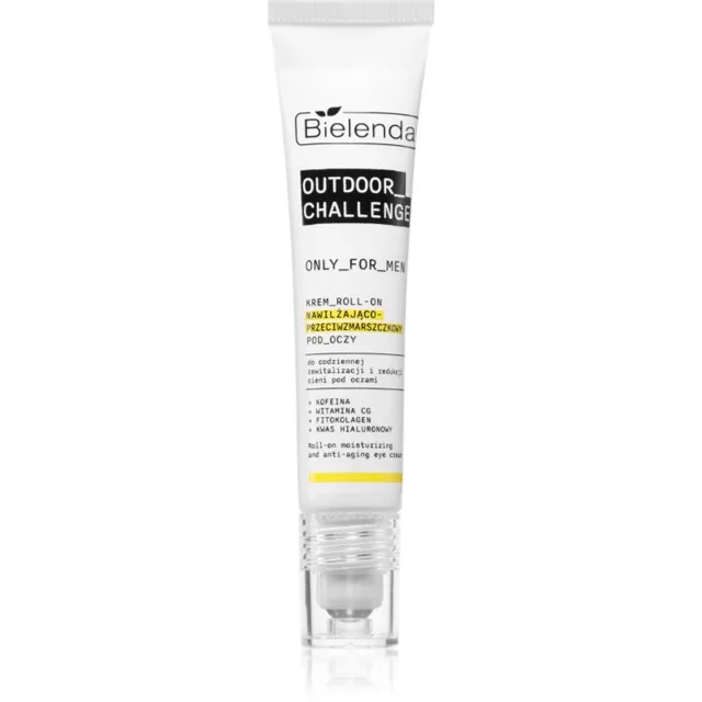 Bielenda Only For Men Outdoor Challenge hydratační noční krém proti vráskám roll-on pro muže 15 ml