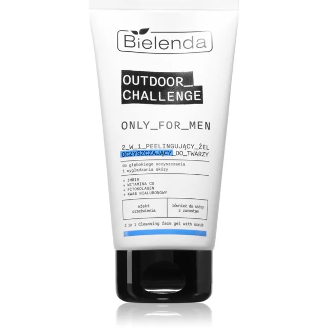 Bielenda Only For Men Outdoor Challenge peelingový čisticí gel na obličej 150 g