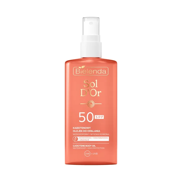 Bielenda Opalovací tělový olej SPF 50 Carotene Body Oil 150 ml