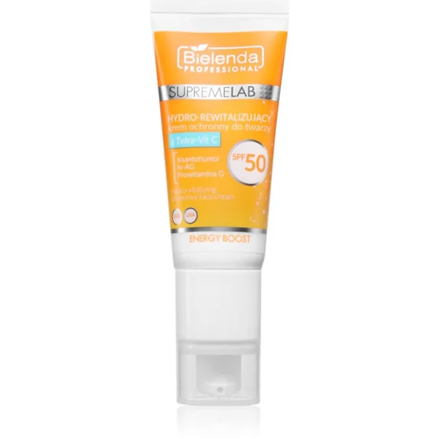 Bielenda Professional Supremelab Energy Boost hydratační krém na obličej s vitaminem C SPF 50 40 ml