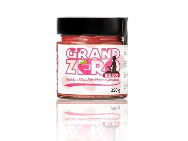 BIG BOY Grand Zero s bílou čokoládou a jahodami, 250g