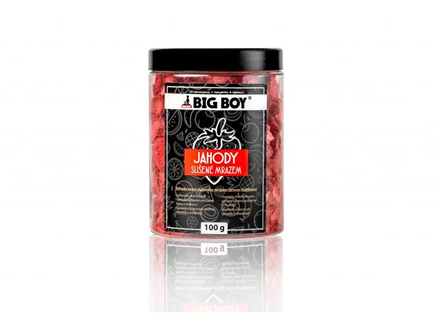BIG BOY Jahody plátky lyofilizované, 100g