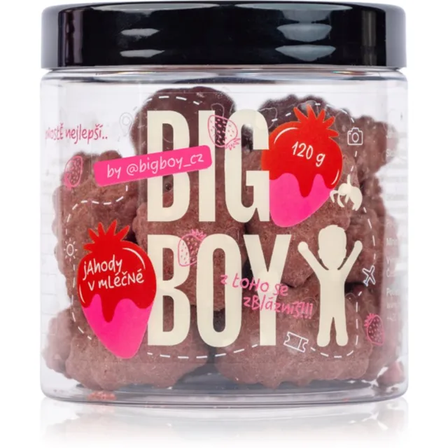 Big Boy Jahody v mléčné čokoládě mrazem sušené ovoce v čokoládě 120 g
