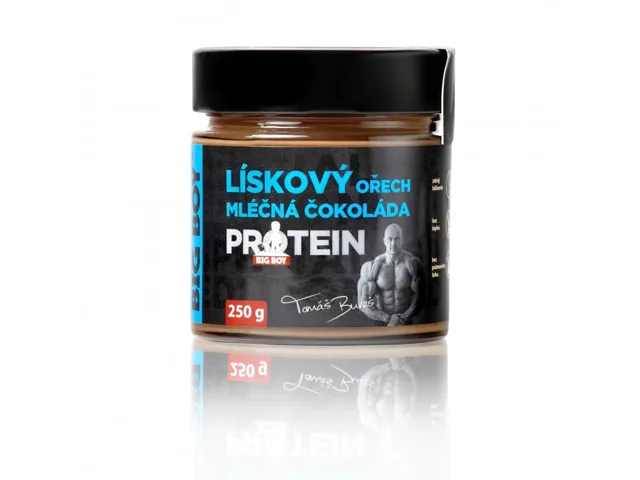 BIG BOY Lískoořechový krém s mléčnou čokoládou a proteinem, 250g