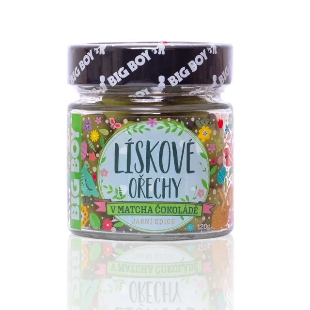 BIG BOY Lískové ořechy v Matcha čokoládě, 120g