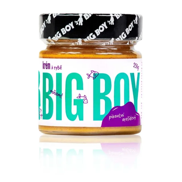 BIG BOY Pikantní arašídový krém k rybě, 250g