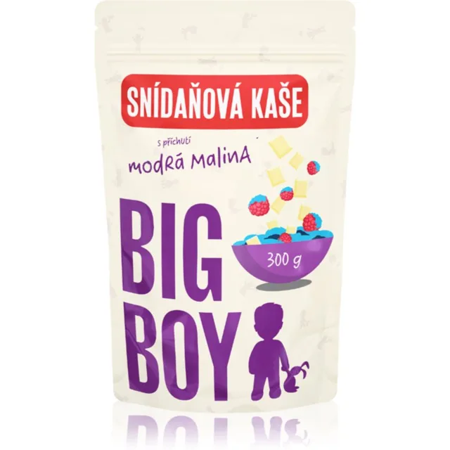 Big Boy Snídaňová kaše Modrá malina rýžová kaše s čokoládou 300 g