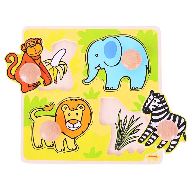 Bigjigs Toys Moje první vkládací puzzle safari