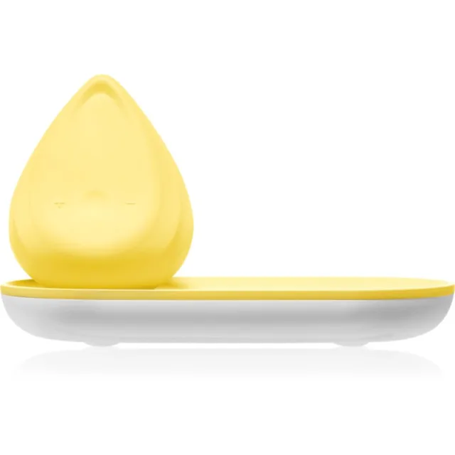 Biird Evii vibrátor s nabíjecím stojanem Yellow 7 cm