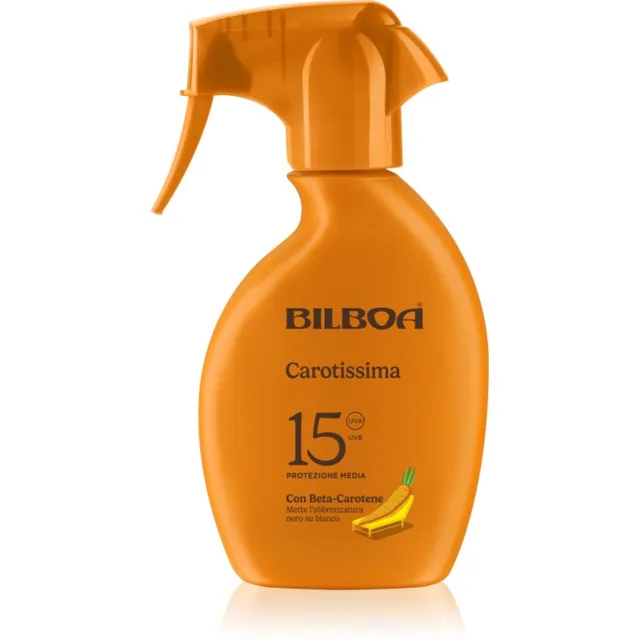 Bilboa Carotissima Trigger opalovací sprej s betakarotenem SPF 15 250 ml