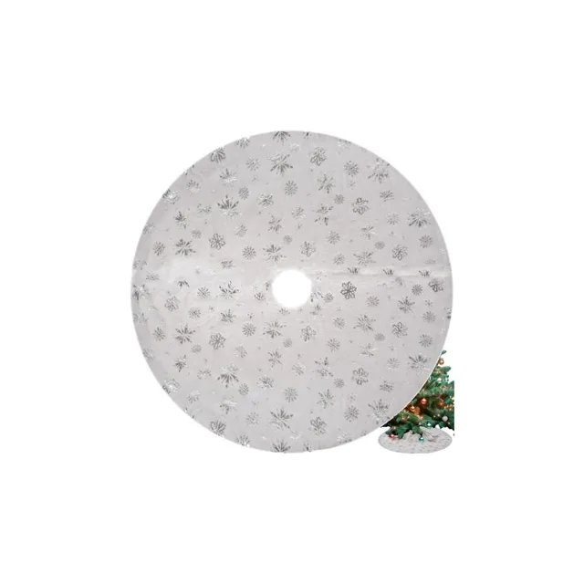 Bílý kobereček pod vánoční stromek - 90 cm