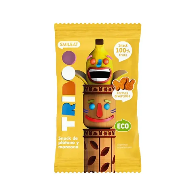 BIO 100% ovocné měkké bonbónky jablko a banán 25g