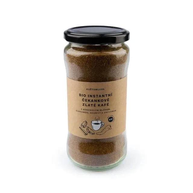 Bio instantní čekankové zlaté kafé s kokosovým mlékem, kurkumou a skořicí  115 g
