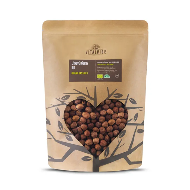 BIO lískové ořechy, 750 g