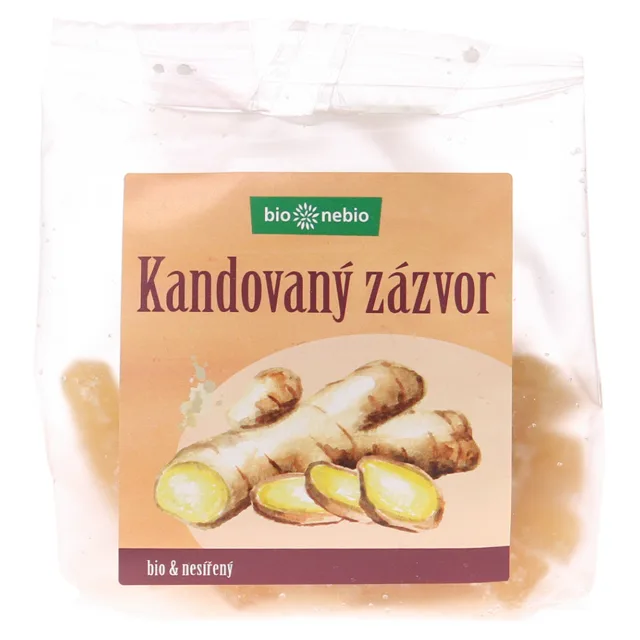 BIO NEBIO Kandovaný zázvor BIO 100 g