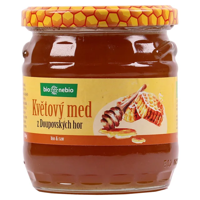 BIO NEBIO Květový med z Doupovských hor BIO 500 g