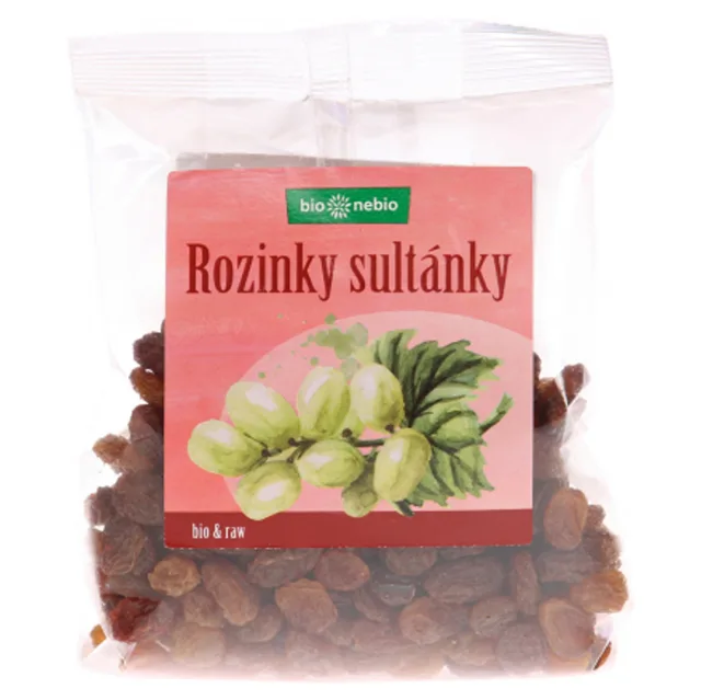 BIO NEBIO Rozinky sultánky nesířené BIO 150 g