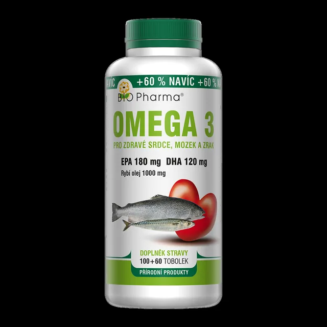 BIO PHARMA Omega 3 1000 mg + EPA + DHA 100+60 tobolek