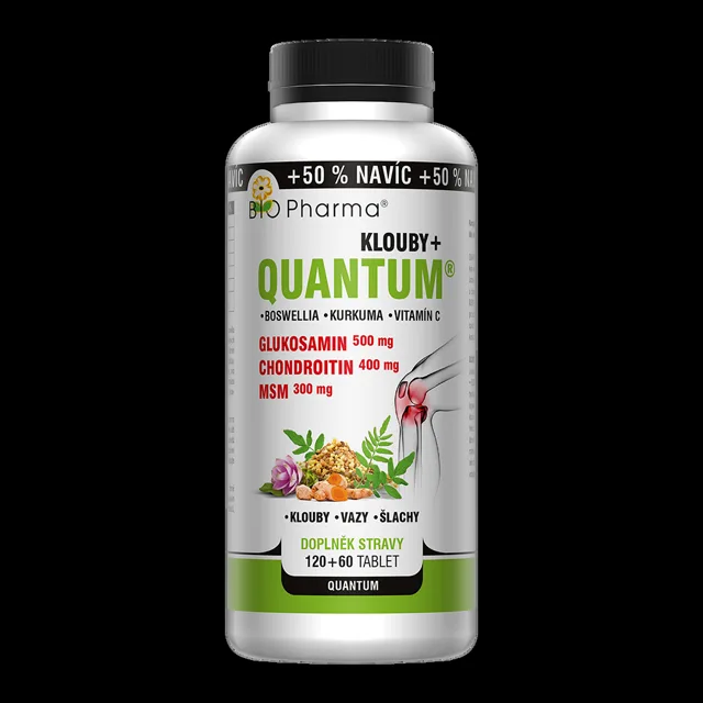 BIO PHARMA Quantum Klouby+ 6 složek 120+60 tobolek