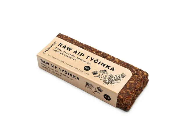 Bio raw AIP tyčinka - šípek, rakytník, echinacea & měsíček, 55 g
