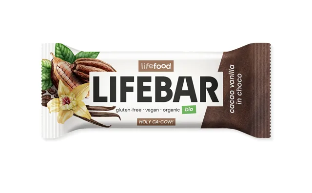 BIO RAW tyčinka InChoco - vanilková s kakaovými boby, 40 g
