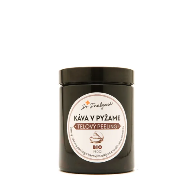 BIO tělový peeling KÁVA v PYŽAMU - 180 ml - Dr. Feelgood