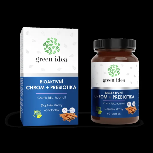 Bioaktivní chrom + prebiotika - 60 kapslí - Green idea