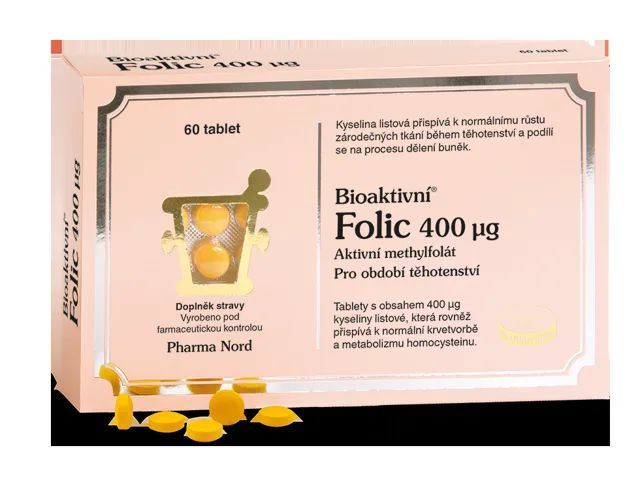 Bioaktivní Folic - aktivní methylfolát 60 tablet
