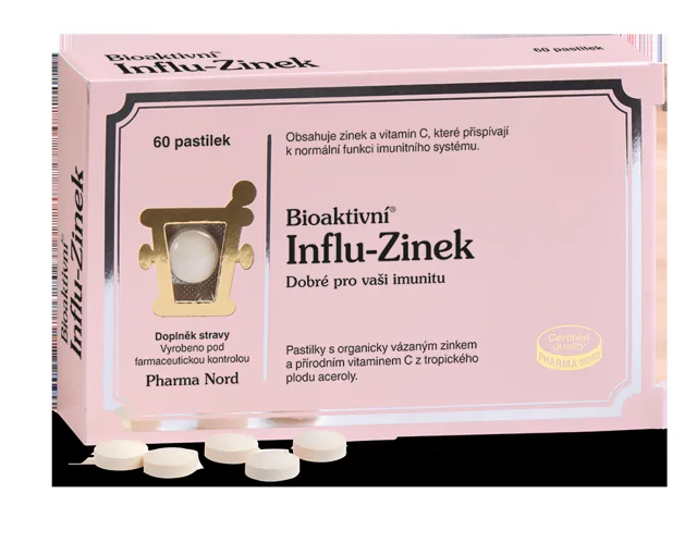 Bioaktivní Influ-Zinek 60 tablet