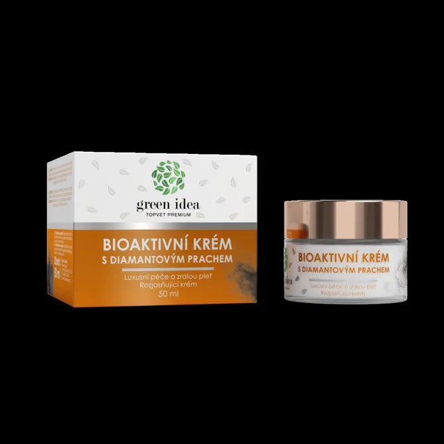Bioaktivní krém s diamantovým prachem – 50 ml – Green idea