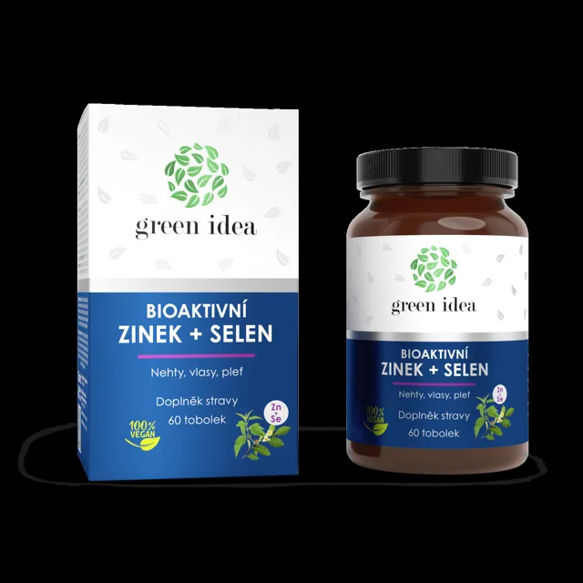 Bioaktivní zinek + selen - 60 kapslí - Green idea