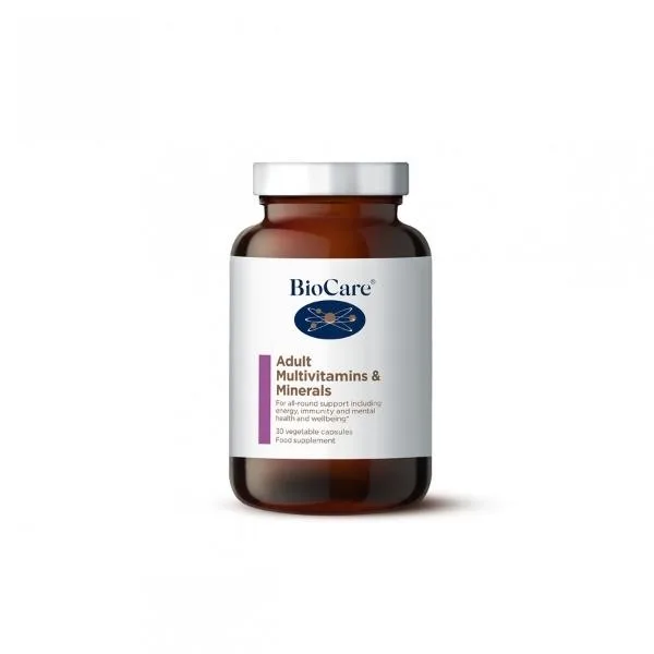 BioCare Multivitamíny a minerály pro dospělé, 30 vegan kapslí