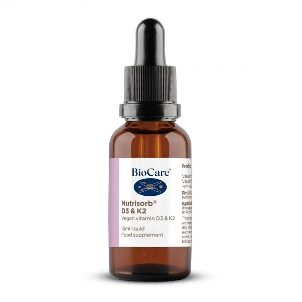 BioCare - Tekutý vitamín D3 s K2 kvapky, 15 ml