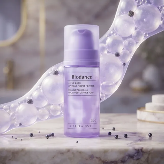 BIODANCE - Caviar PDRN Liposome Bubble Booster - Omlazující pěnivý booster s kaviárem a lipozomálním PDRN - 95 ml