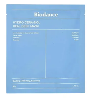 Biodance Hydro Cera-nol Real Deep Mask Hydratační kolagenová maska 1 ks 34 g