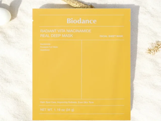 BIODANCE - Radiant Vita Niacinamide Real Deep Mask - Rozjasňující hydrogelová maska - 34 g