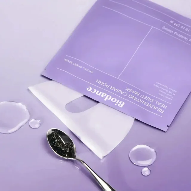 BIODANCE - Rejuvenating Caviar PDRN Real Deep Mask - Omlazující kaviárová hloubkově regenerační maska s PDRN - 1 ks