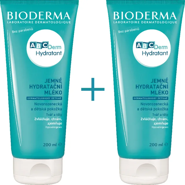 Bioderma Abcderm Hydratant 200ml 1+1