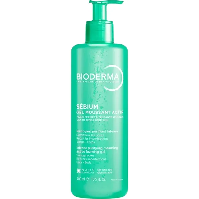Bioderma Čisticí pleťový gel Intense Purifying Cleansing Active Foaming Gel 400 ml