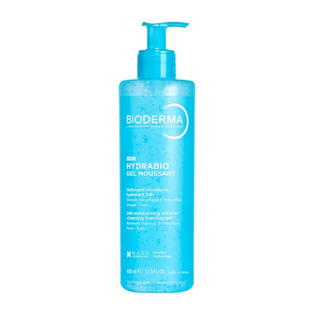 BIODERMA Hydrabio gel moussant pěnivý micelární čisticí gel 400 ml